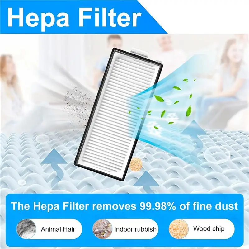 M12K-2 Set For Roborock Q Revo Master Robot Vacuum Cleaner Main Side Brush Hepa Filter Mop Cloth Dust Bags Replacement Parts