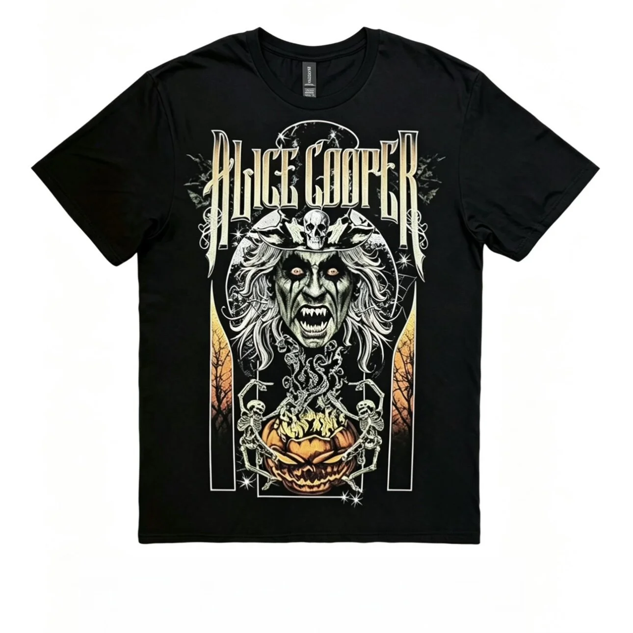 

Stereoman Alice Cooper I Am Halloween Short Sleeve T-Shirt Men's Standard Fit Summer Casual Top Unisex Short Sleeve Tee