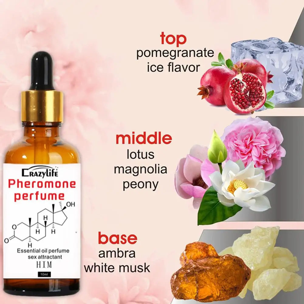 10 مللي عطر فرمون للعوبان الجنسي الرومانسي يؤرخ سيدة إغراء عطور فرمون البهجة لجذب زيت عطر جديد