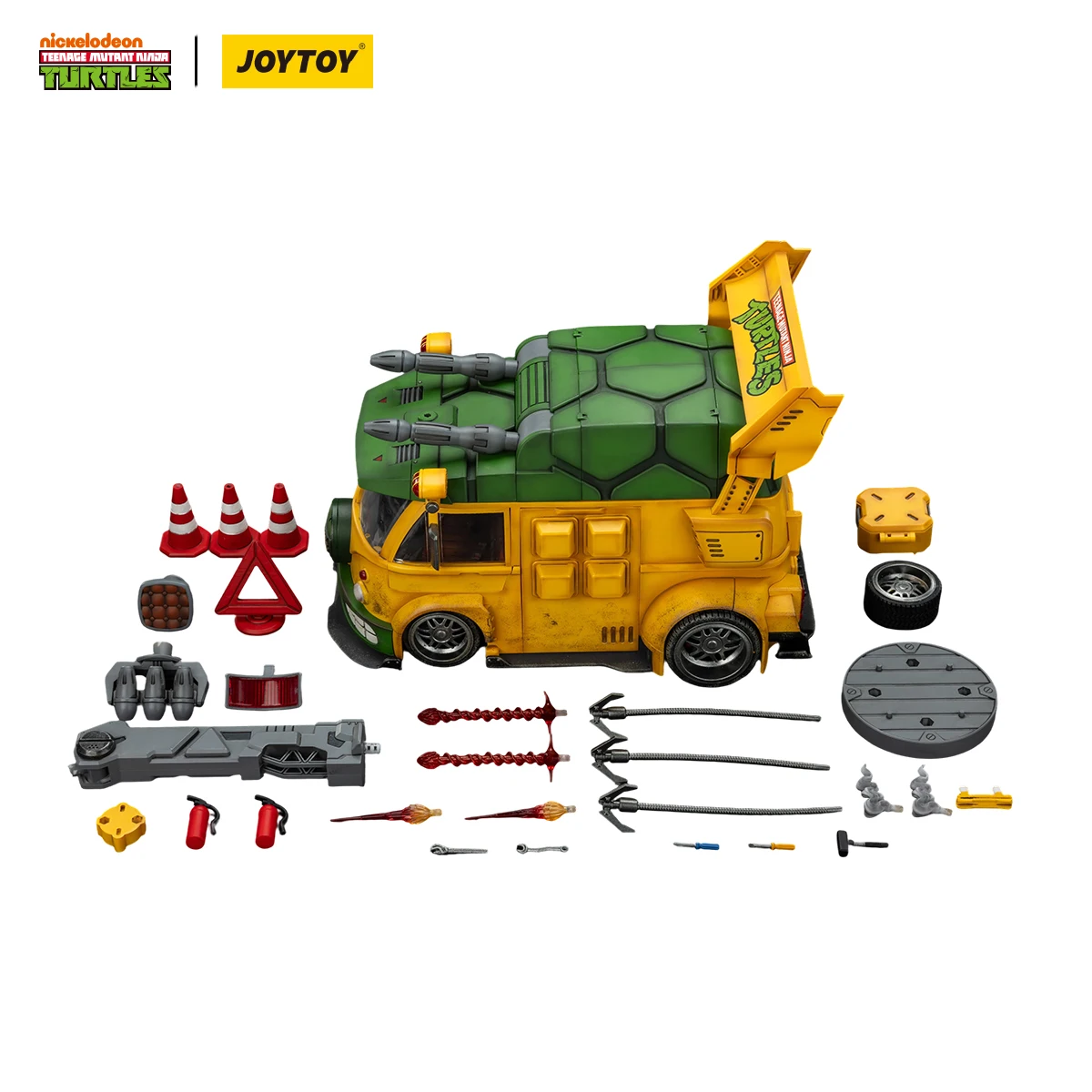 [Pre Order] JOYTOY 1/18 Action Figure TMNT Turtle Van & TMNT Roadkill Rodney ABC Anime Model Toy