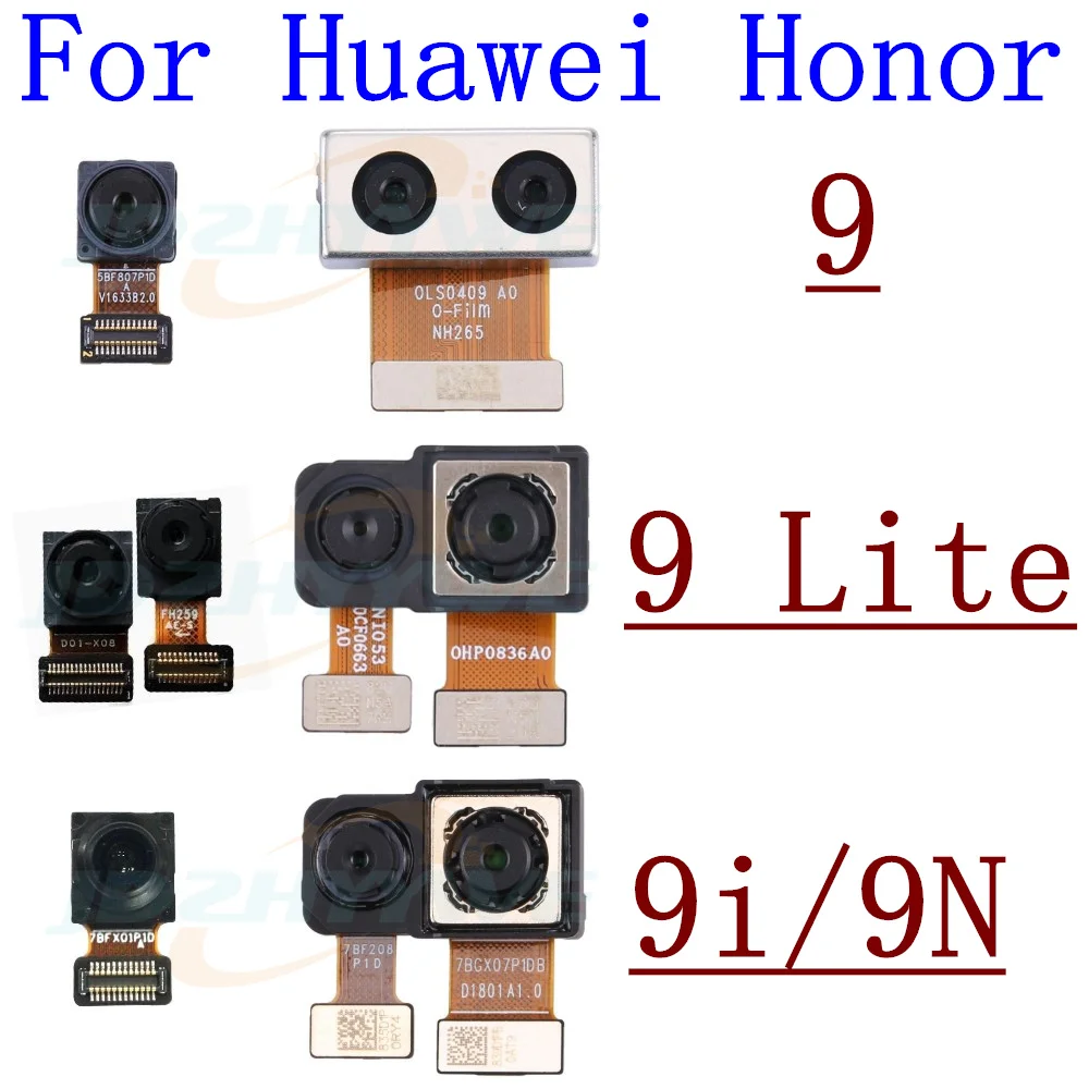 Front Backside Rear Camera For Huawei Honor 9 Lite 9i 9N Back Facing Main Camera Module Flex Cable Repair Parts