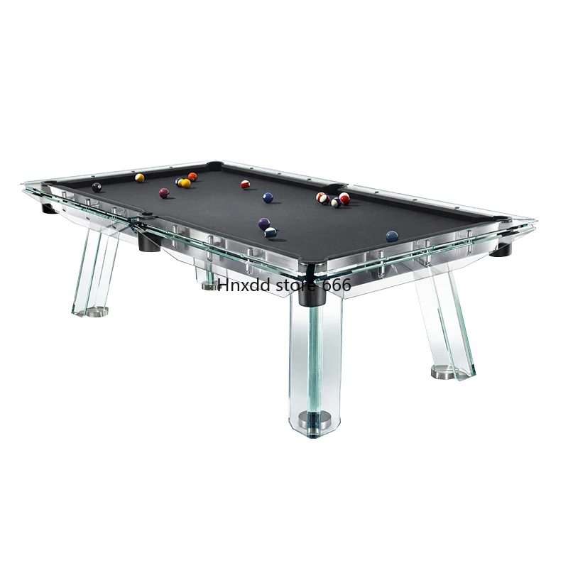 Crystal Glass Pool Table Designer Villa Premium