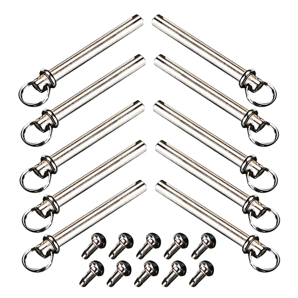 

10 set 10 Sets 3mm 27mm Golden Rivets Folding Fan Shaft Repair Accessories Handheld Nuts Replacement Durable Professional Parts