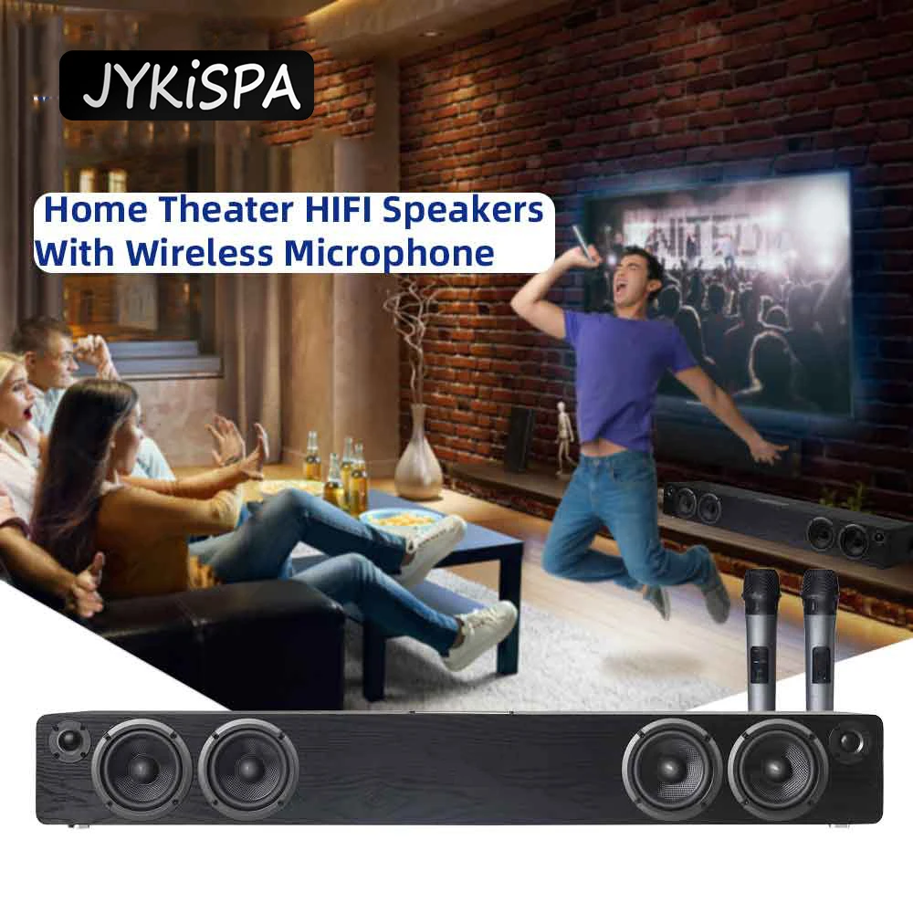 3D Surround Soundbar Bluetooth 5.0 Speaker Wired Computer Speakers Home Theater Sound System for Laptop PC Theater TV Aux 3.5mm