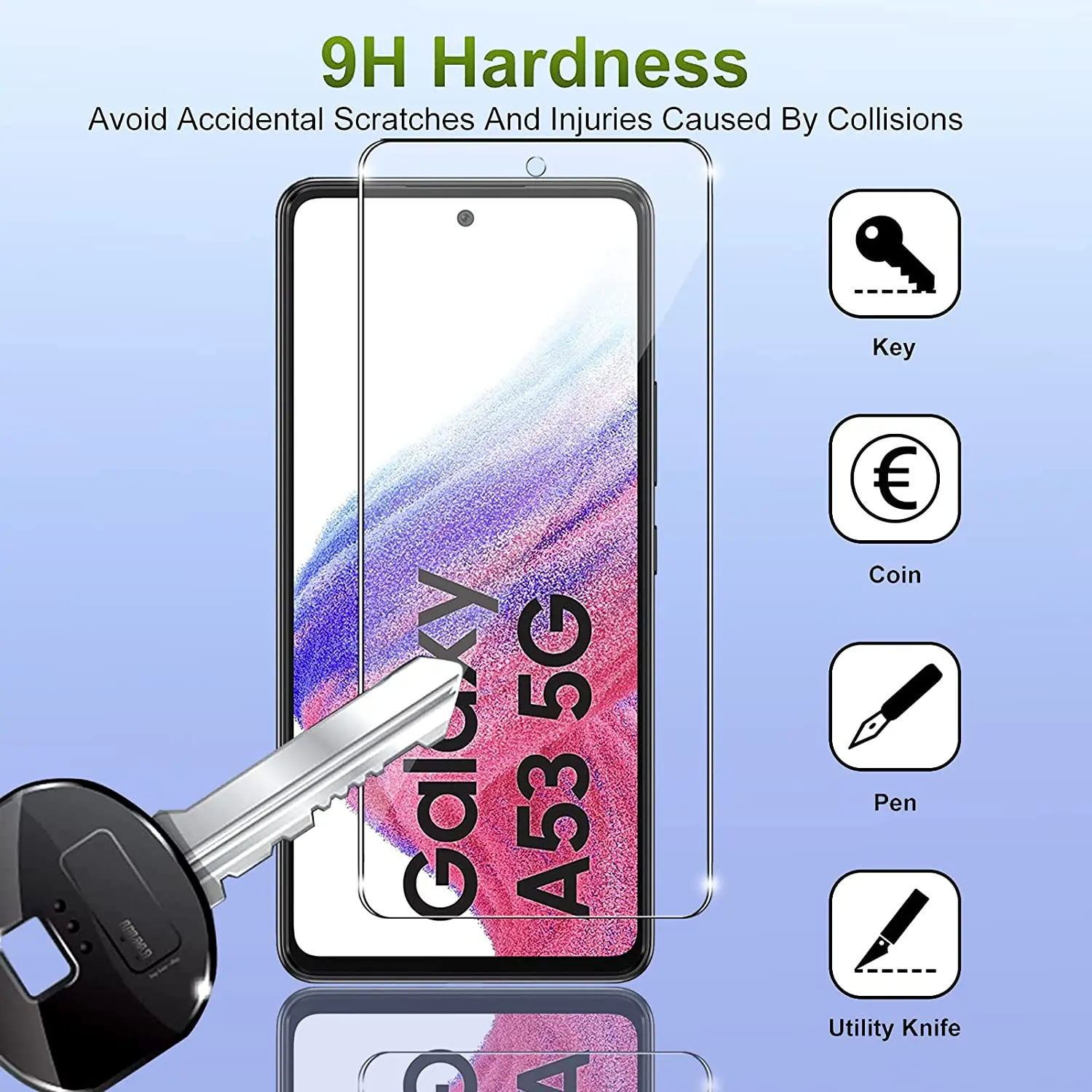 For Samsung Galaxy A53 5G 2/4Pcs HD Tempered Glass Film