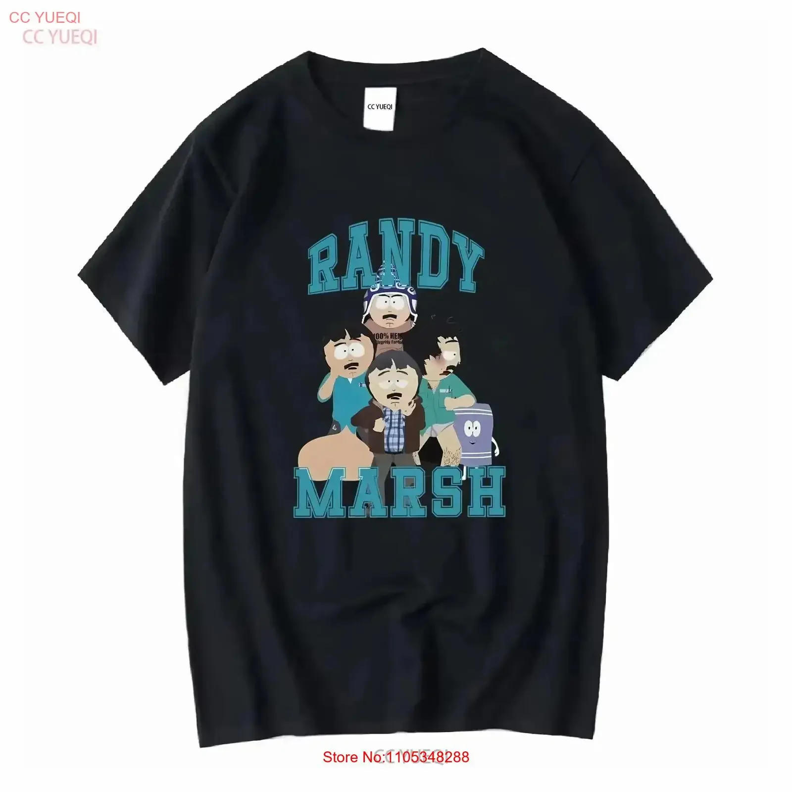 Randy Marsh Southparks T Shirt Men's Pure Cotton Funny Crew Neck vintage Washed graphic Soft Slightly vintage Washed Breathable
