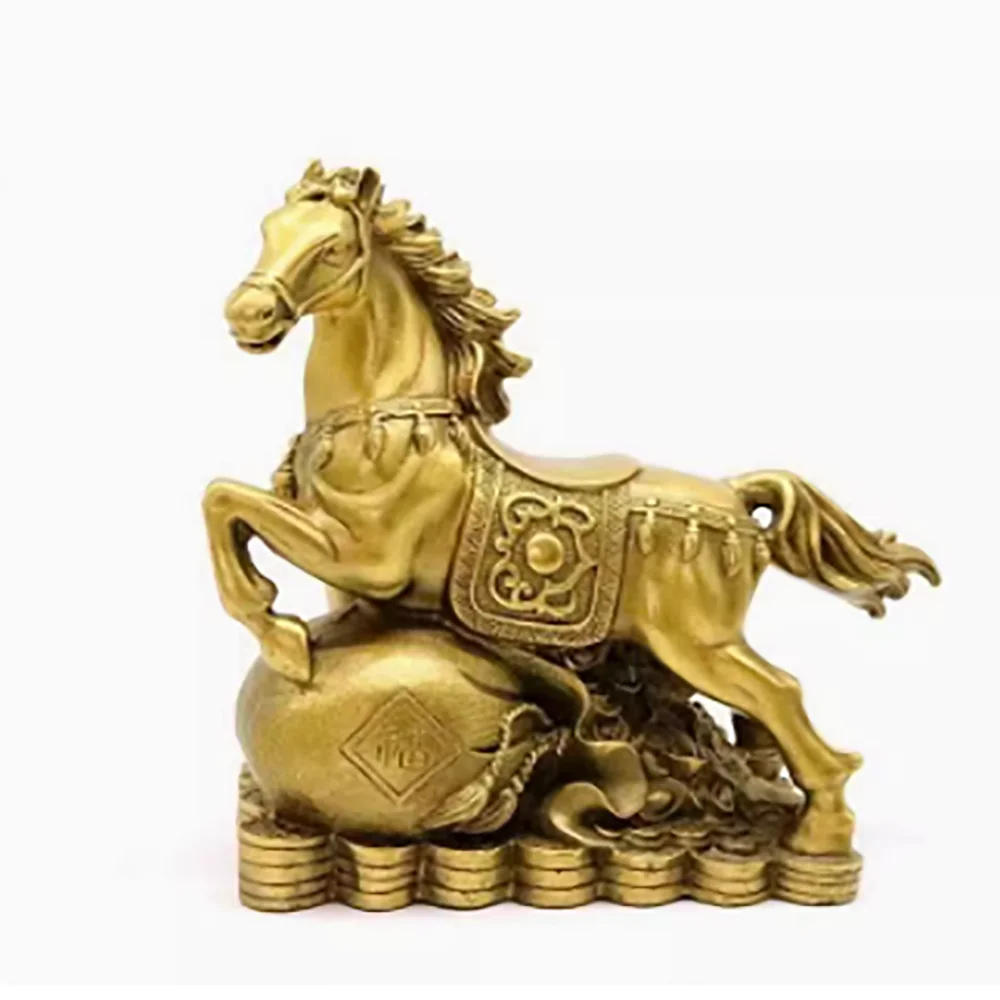 Pure Copper Horse Zodiac Horse Tang Horse Home Decoration Craft Chinese Style Gift Decoration