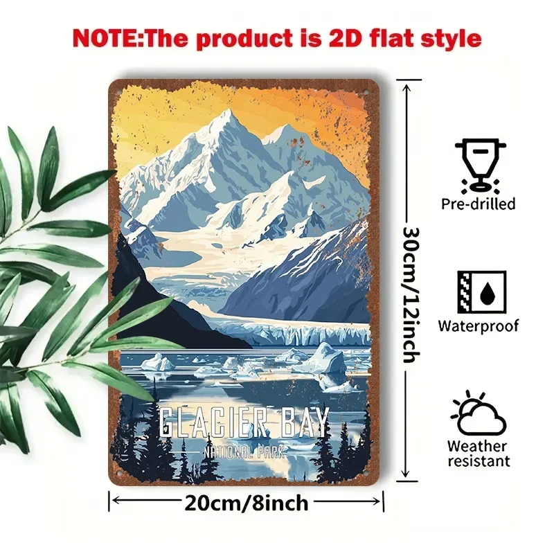 2D Flat - 1pc 2D[Flat] Metal Sign Retro Tin Painting 