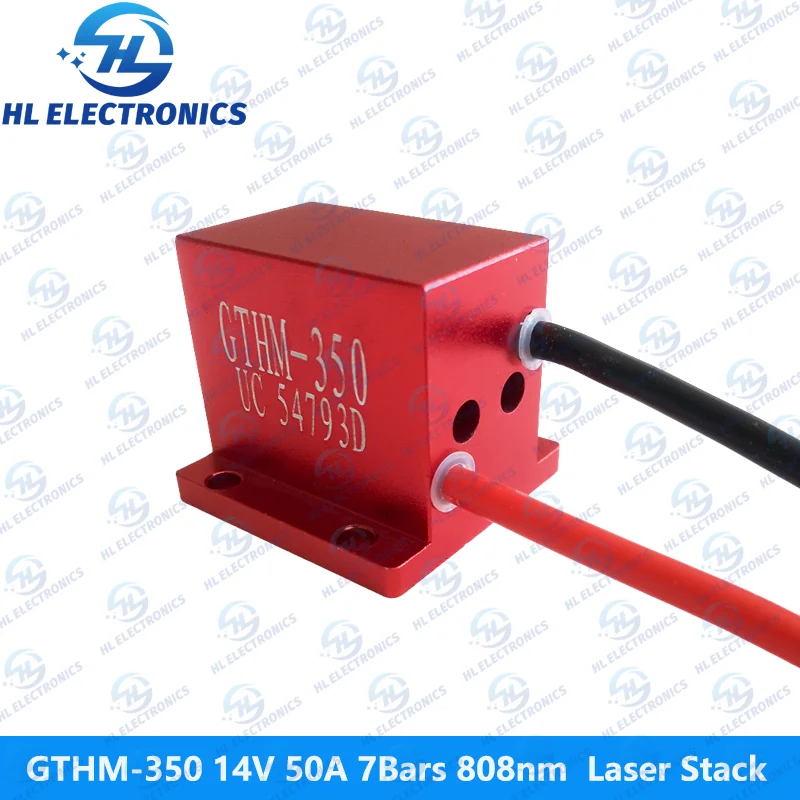 GTHM-350 Red 14V 50A 7Bars 350W 808nm Laser Stack for Hair Removal Machine