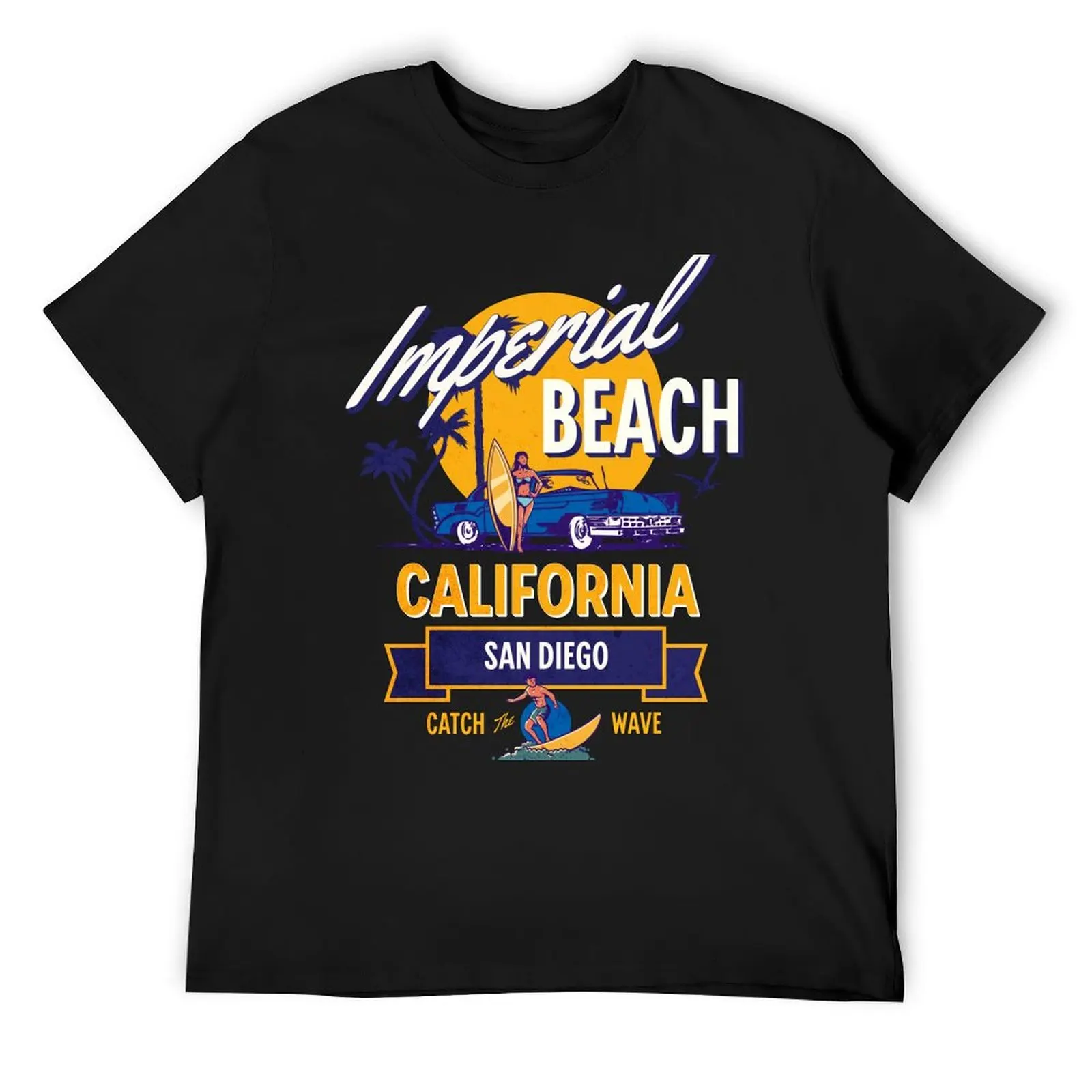 

Imperial Beach California Summer Paradise T-Shirt blue archive shirts graphic tees Men's t-shirts