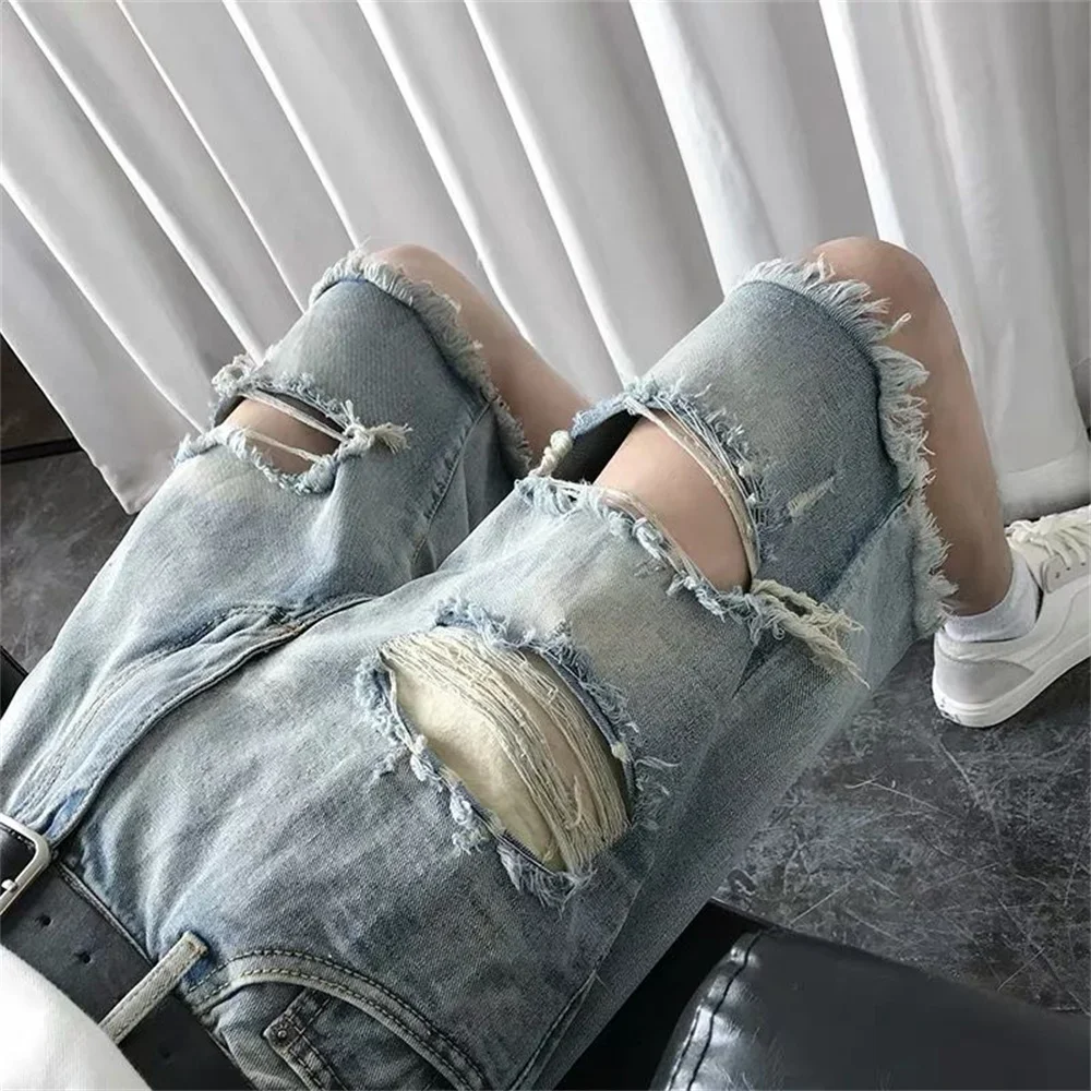 Männer Hose Mann Jeans Hohe Taille Denim Hosen Breites Bein Denim Kleidung Blaue Jeans Vintage Qualität Mode Gerade Hosen Jeans