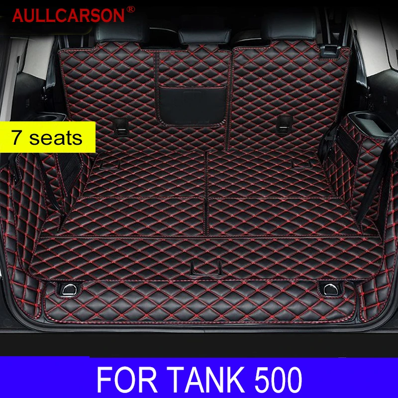 For Tank 500 2023 2024 Full Coverage Trunk Mat Leather Durable Cargo Liner Boot Carpets Interior Decoration Accessories