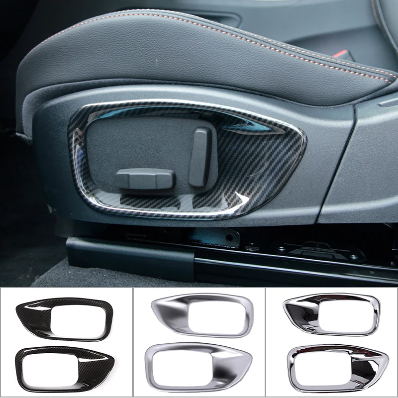 ABS Chrome Car Seat Adjustment Button Frame Trim Decorative Cover For Jaguar XE XF F-PACE f pace X761 Interior Accessories