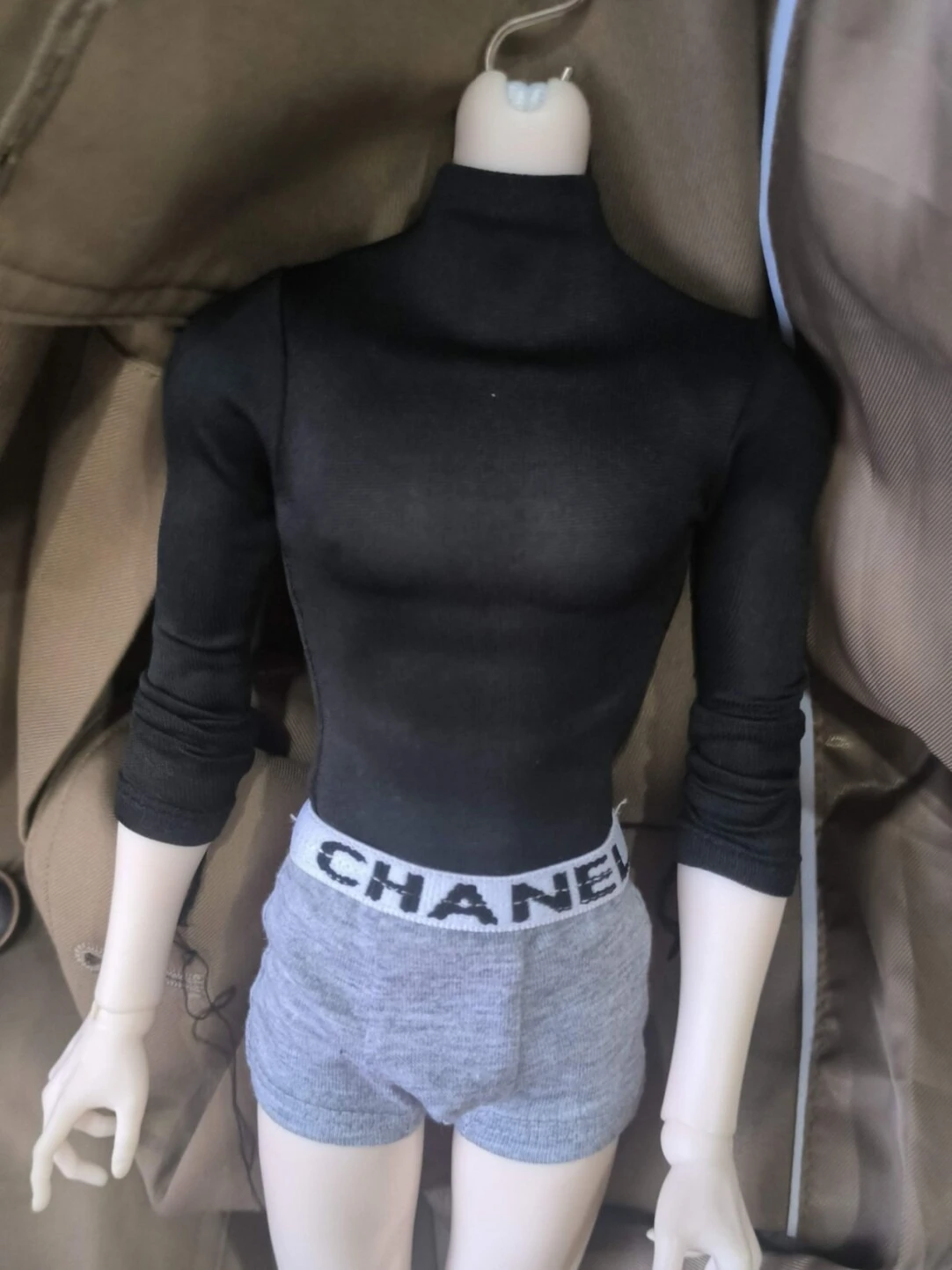 1/3 Puppenkleidung für 75 cm große Bjd-Puppen, Anziehspielzeug, hoher/runder Hals, lange/kurze Ärmel, enge Kleidung, Puppenzubehör, keine Puppe