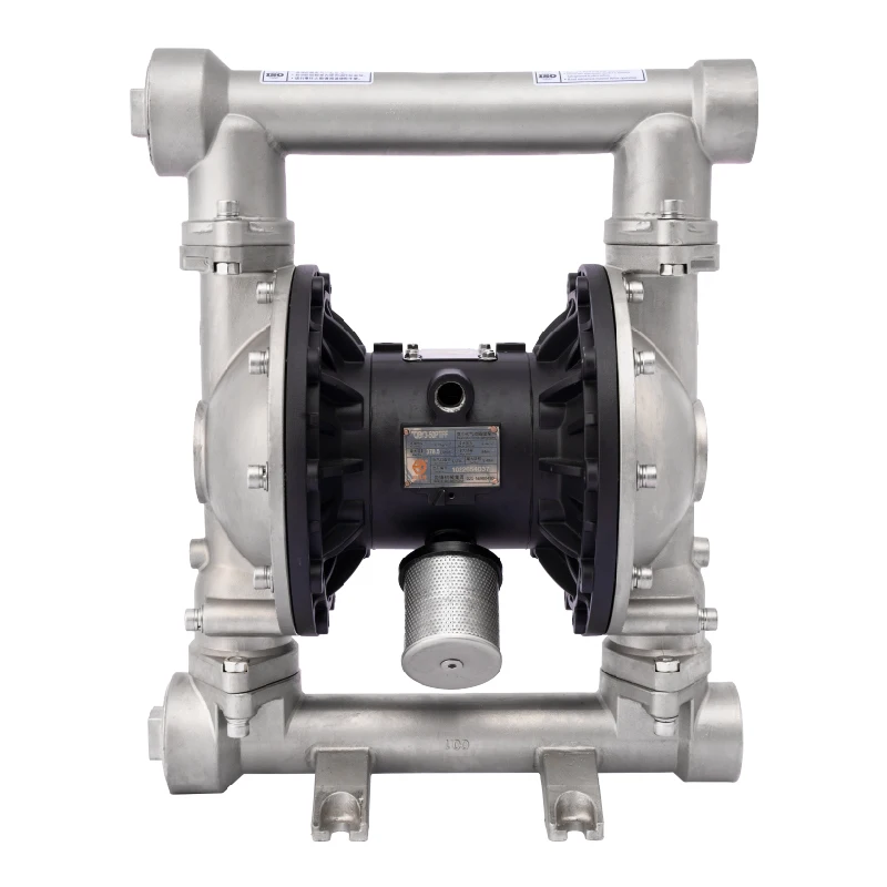 

QBY3-65P High Quality Air Pump 304 Stainless Steel Design Chemical Industrial Double Diaphragm Pump