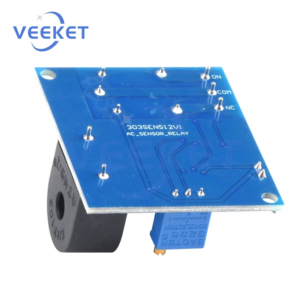 AC Current Sensor 5V 12V 12V Relay Module High Precision Current ZMCT103C Transformer 5A Detection Board Sensor Module