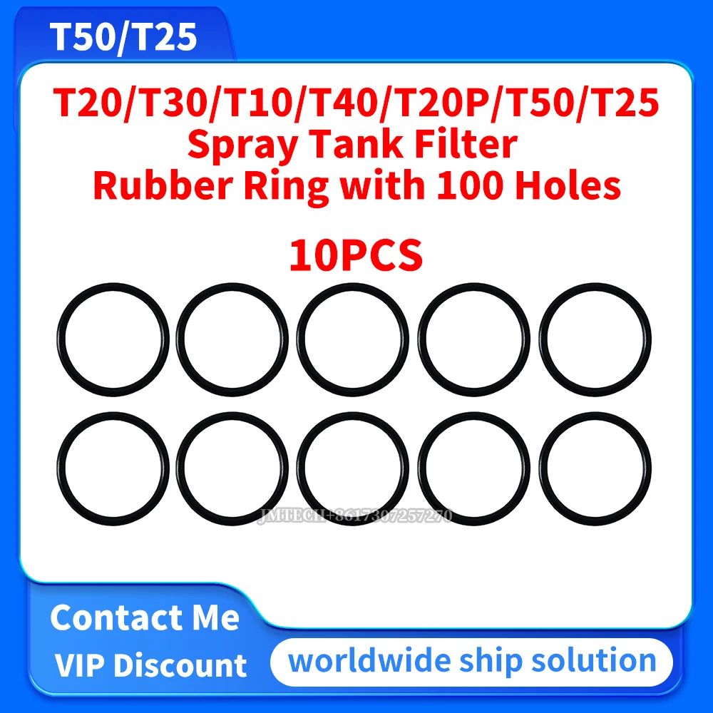 

10PCS T30/T20/T10/T40/T20P/T50/T25 Spray Tank Filter Rubber Ring with 100 Holes For Dji Parts Repair Replace