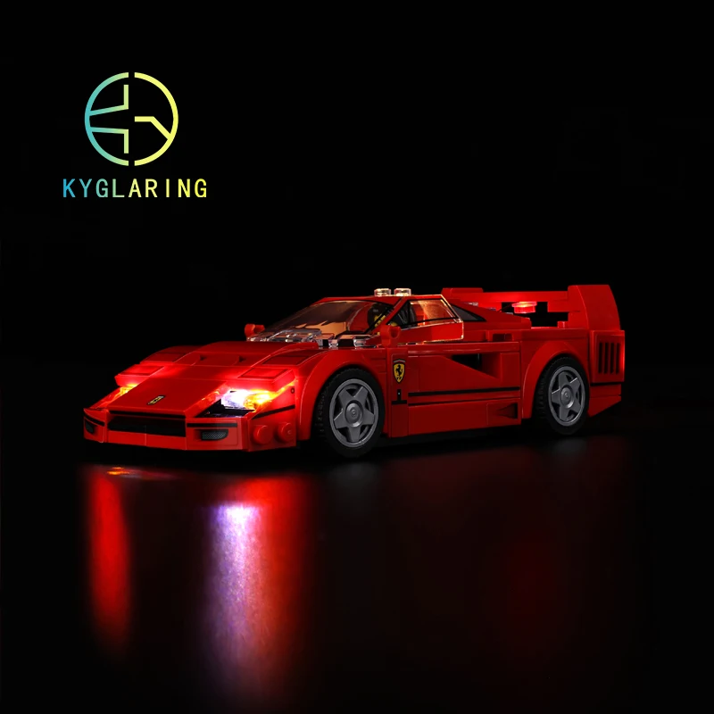 

Комплект освещения Kyglaring для 76934 Ferrari F40, суперкар, строительные блоки, светодиодный комплект игрушек (модель не входит в комплект)