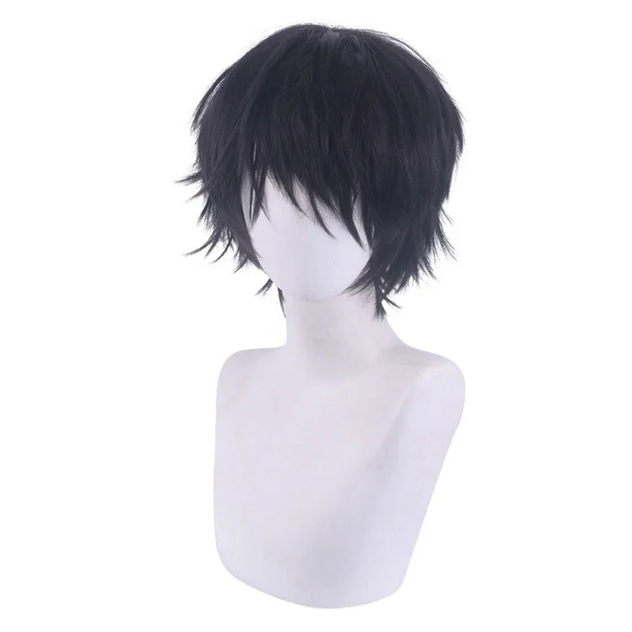 Jujutsu Kaisen Toji Fushiguro Cosplay Black Wig Toji Zenin Heat Resistant Synthetic Hair Men Women Cosplay Wigs + Wig Cap