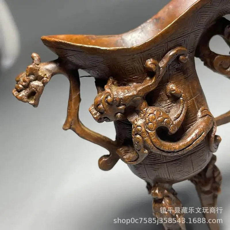 Imperial with Three Legs and Mythical Beasts, Holy Water Cup, Home Decorative Ornament