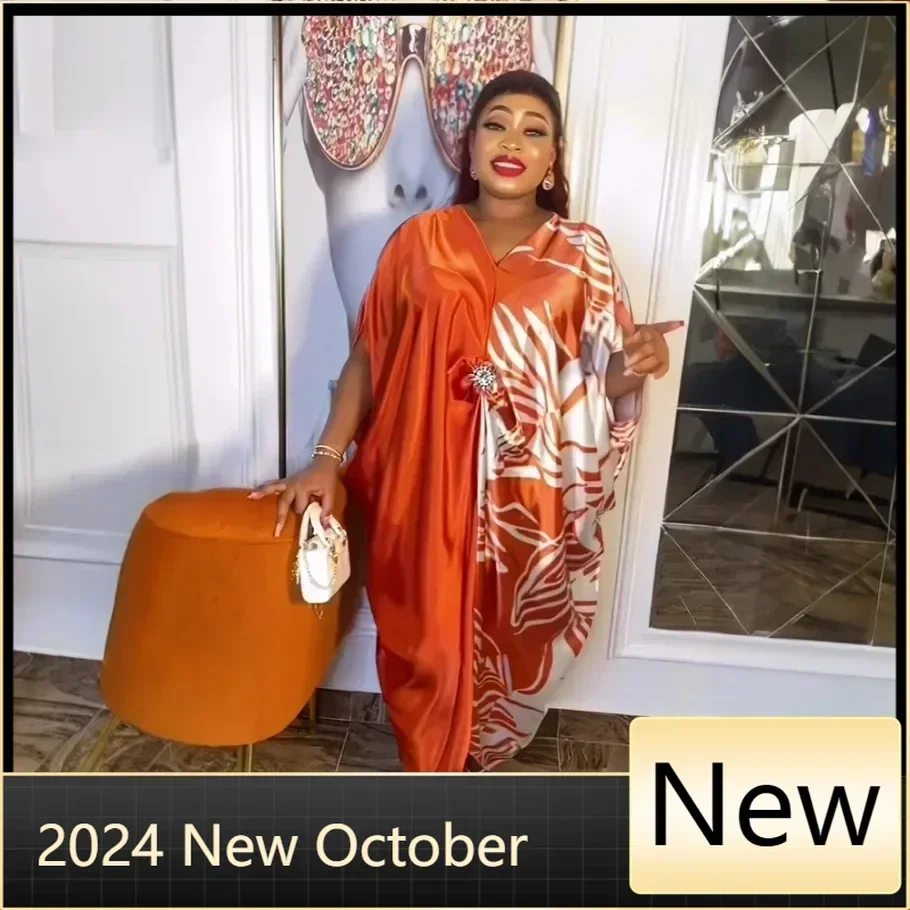 

Customized Recommend Support Summer African Print Dress Rayon Latest 2025 Ankara Dress African rhinestone african clothes for wo