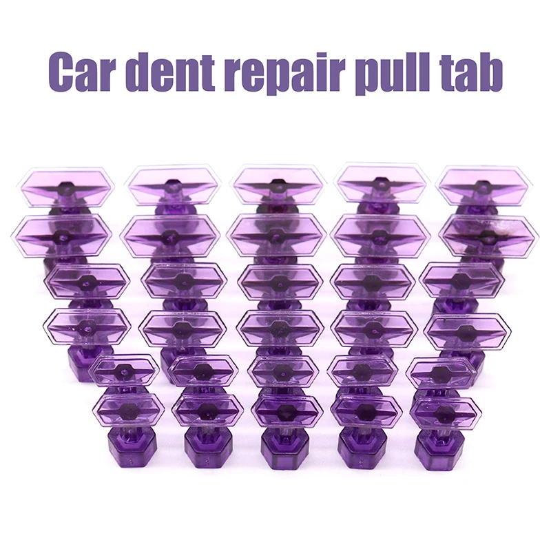 

10Pcs Glue Tabs Dent Lifter Tools Dent Puller Removal Tool For Auto Paintless Dent Repair Glue Tabs For Car Body Lifter