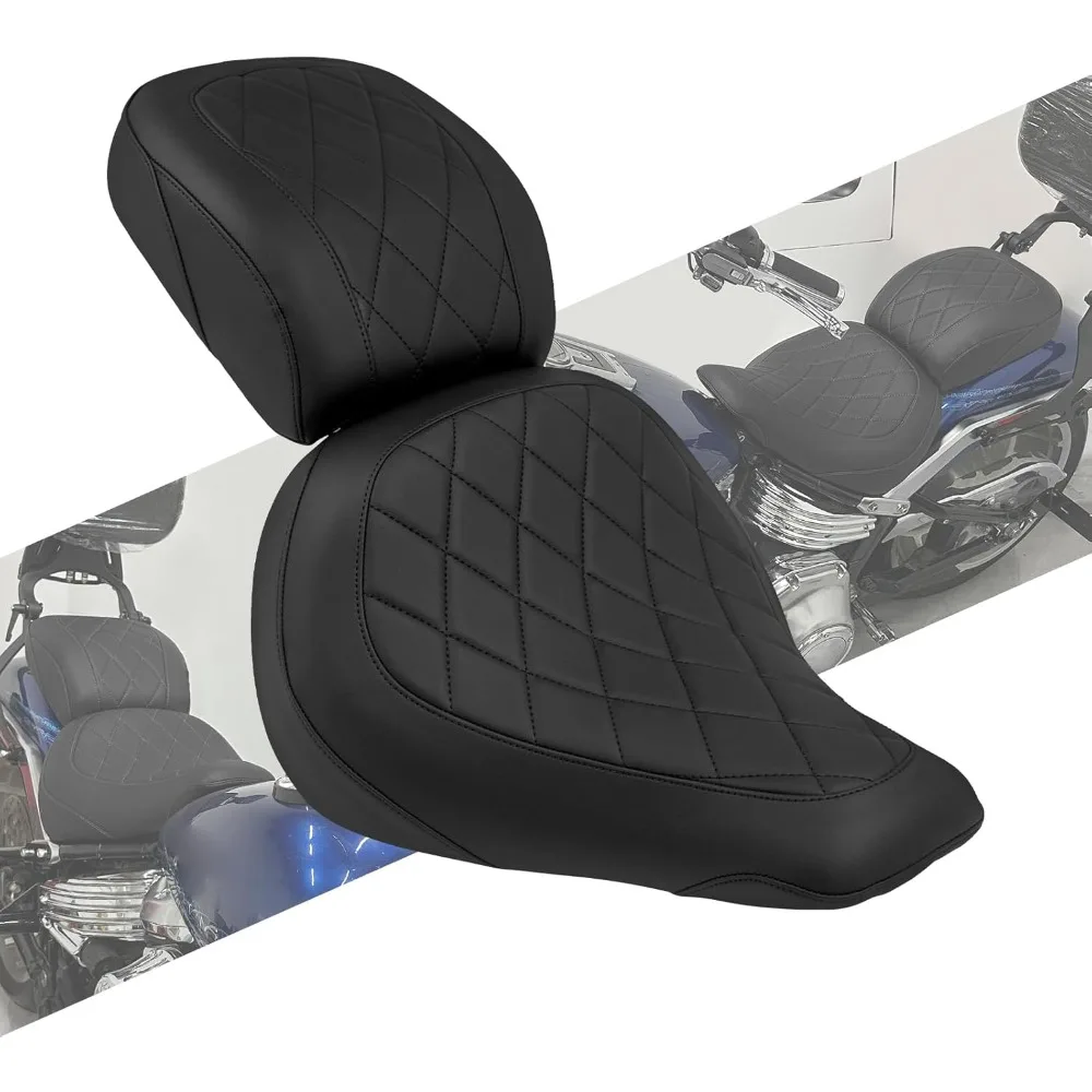 

Переднее сиденье водителя мотоцикла, заднее пассажирское сиденье, подходит для Harley Softail Fat Boy FLFB Fatboy FLFBS 114 2018-Up Bre