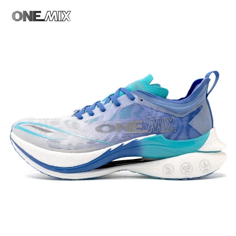 ONEMIX Full‑length Carbon Plate Marathon Running Shoes Shock Absorption Sneakers For Men Lightweight Sneakers For Women 24652