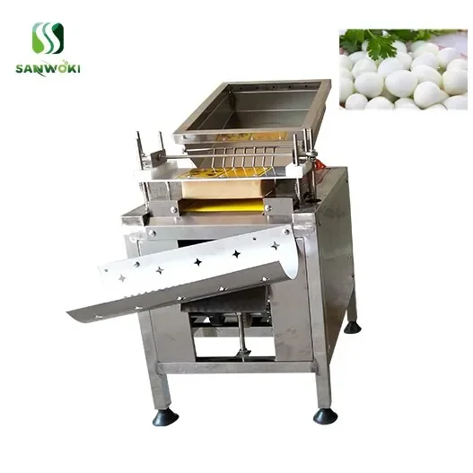 Full Automatic Quail Egg Shell Peeling Machine egg processing quail egg Decorticating machine hulling shelling machine