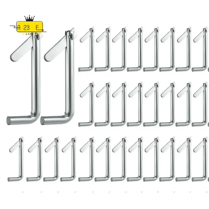 A23E-30Pcs Galvanized Steel Scaffolding Toggle Pins,Rust-Resistant Metal Locking Pins For Architecture,Furniture Installation