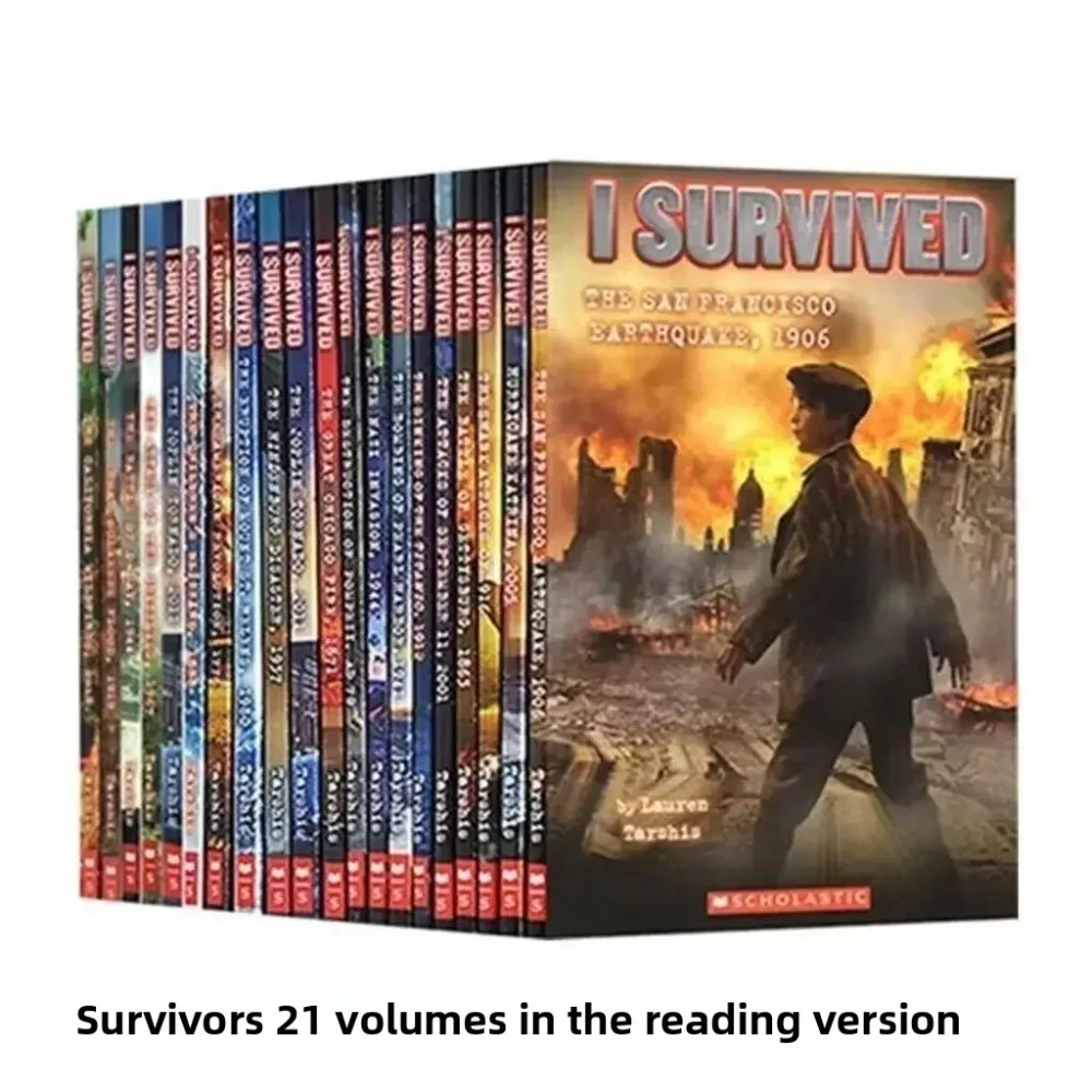 

22 книги/набор, книги «Я пережил английским чтением», «История катастрофа», роман выживания, руководство по побеге, детские книги по науке, главы