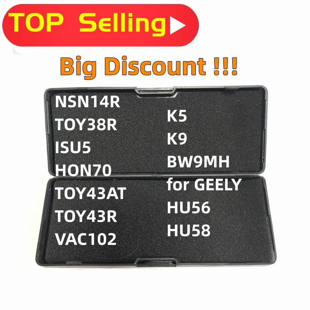 lishi 2 in 1 tool NSN14R TOY38R for ISU5 HON70 TOY43AT TOY43R VAC102 K5 K9 BW9MH for GEELY  HU56 HU58 top selling typs