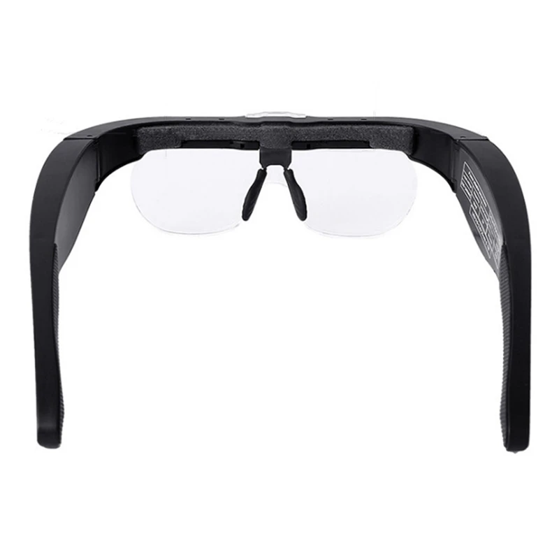 Head-Mounted Spectacle Magnifier With Detachable Lenses 1.5X, 2.5X, 3.5X, 5X, Suitable For Close Reading