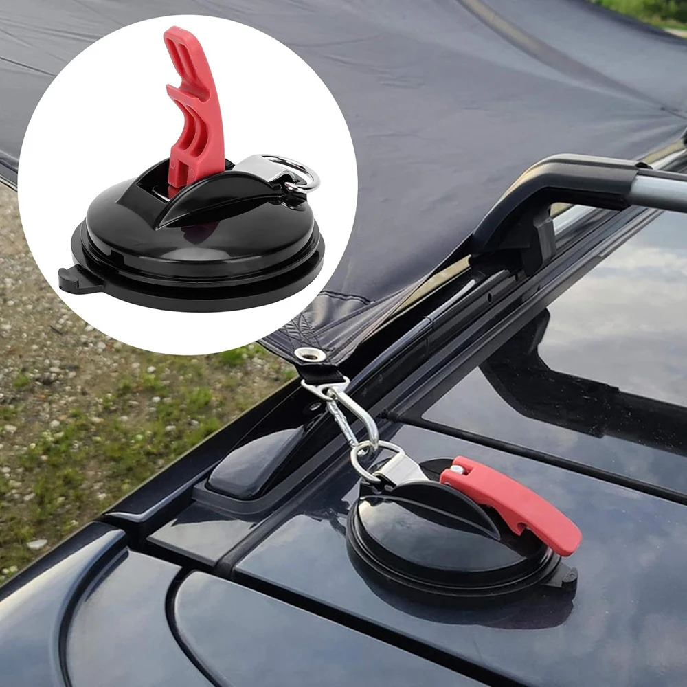 ​2Pcs Car Truck Tent Suction Multi-function Camping Tent Securing Hook Auto Accessories Vacuum Suction Cup Car Accessories