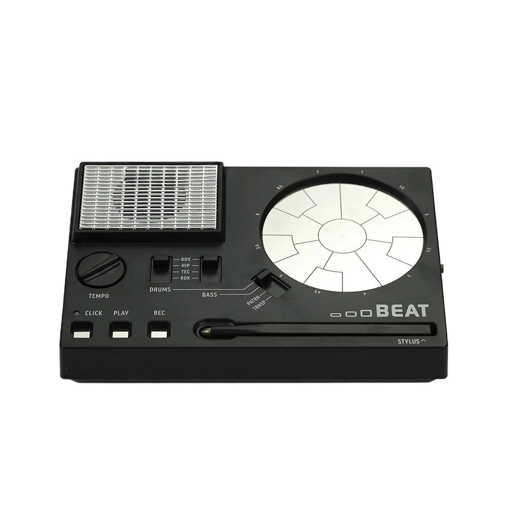 Pocket drum machine, electronic synthesizer, rhythm box.