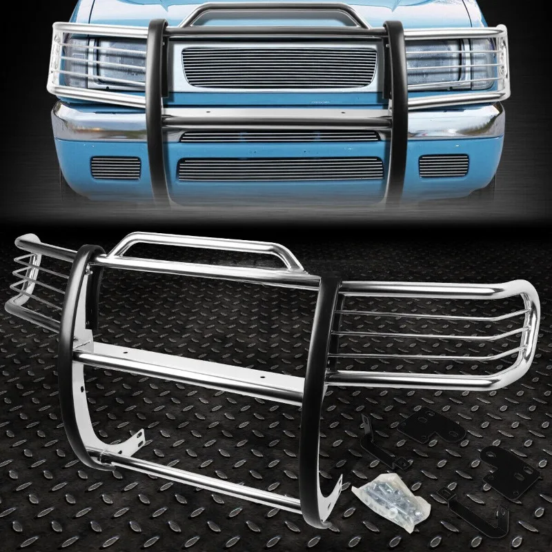 

US FOR 98-00 NISSAN FRONTIER XTERRA STAINLESS STEEL FRONT BUMPER BRUSH GRILLE GUARD