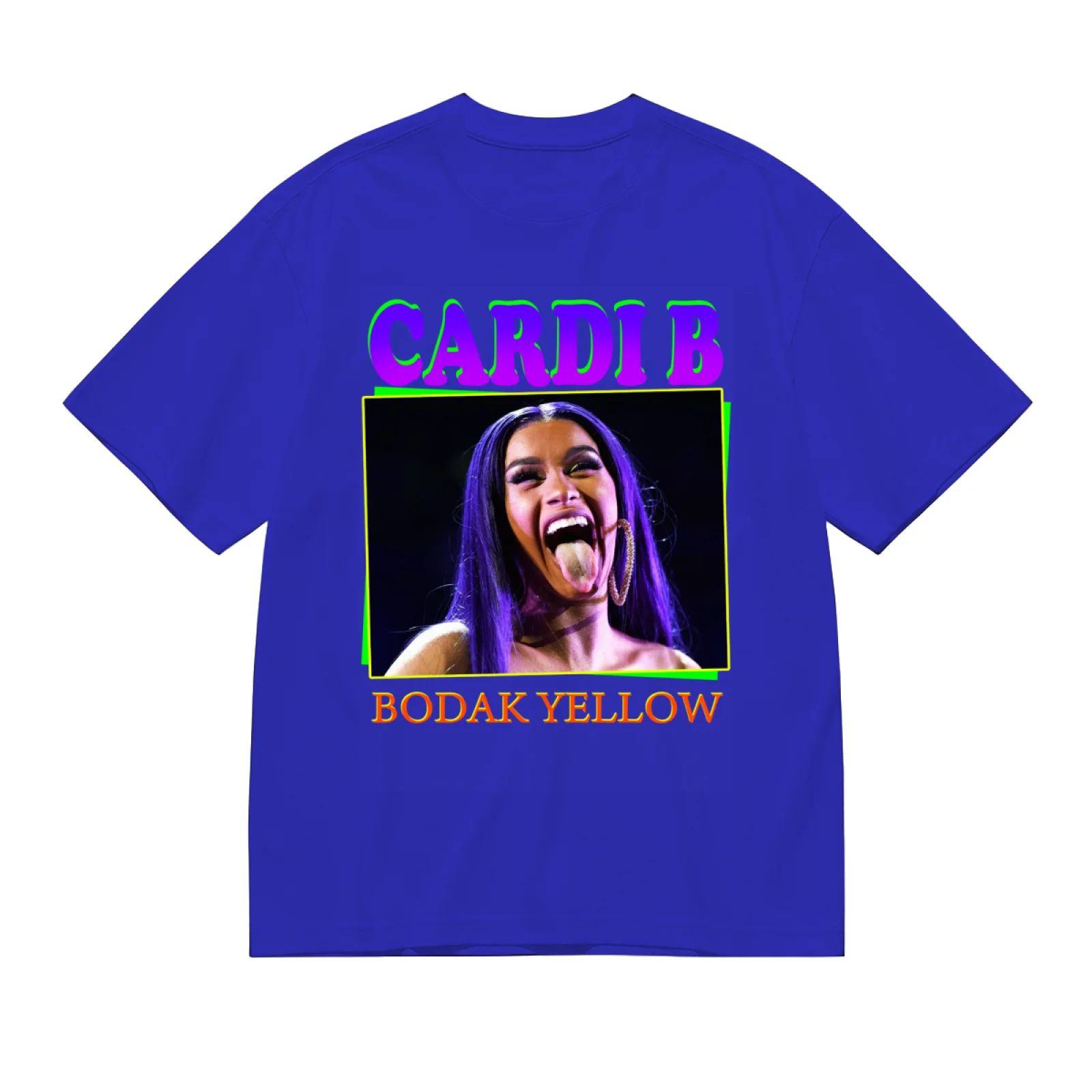 Camiseta gráfica vintage de Cardi B y Chris Brown, unisex, estilo hip hop, ropa urbana, de algodón, de manga corta y corte holgado.