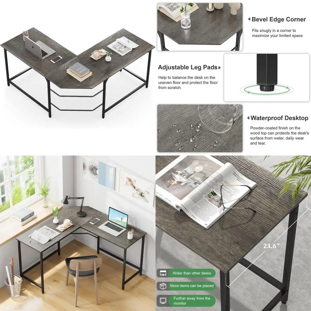 "59 Inch L-Shaped D… - image