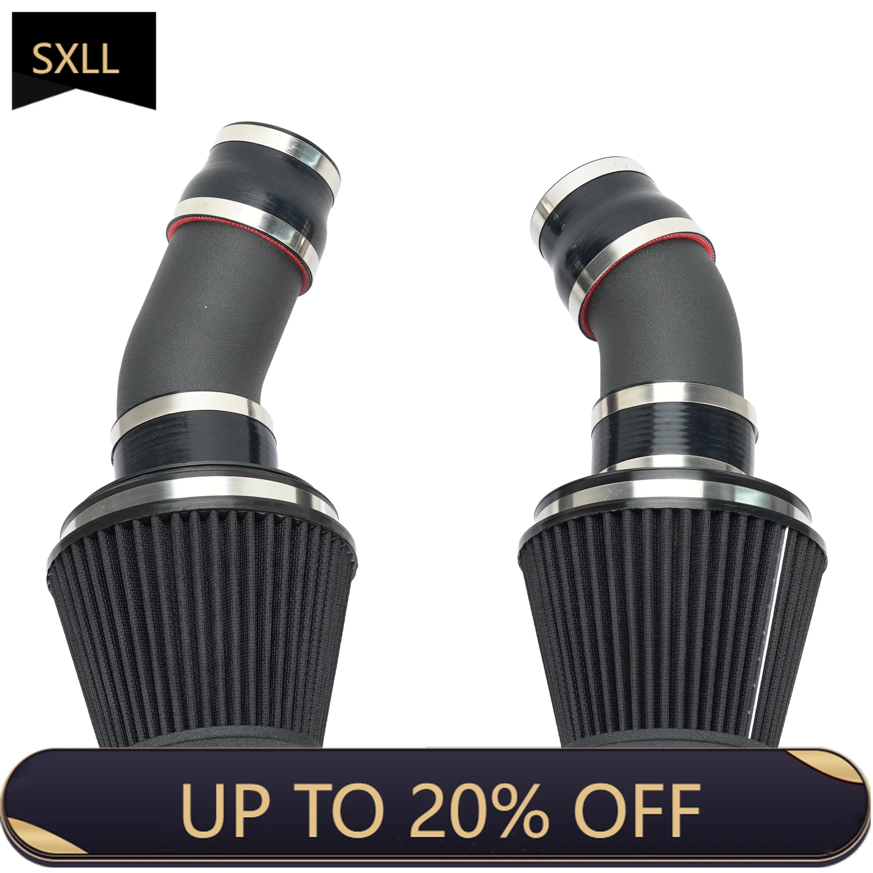 

SXLL S63 4.4T V8 Engine F90 F92 F93 M5 M8 G15 G16 M850 G30 M550 G12 750I High Flow Cold Air Intake Kit with Filter