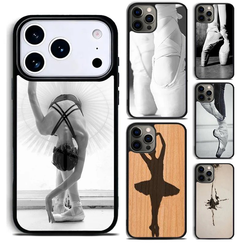 Funda de silicona suave Balletto Ballerina Dancer Scarpe para iPhone 17 16 15 14 13 12 11 Pro Max Plus 17Air