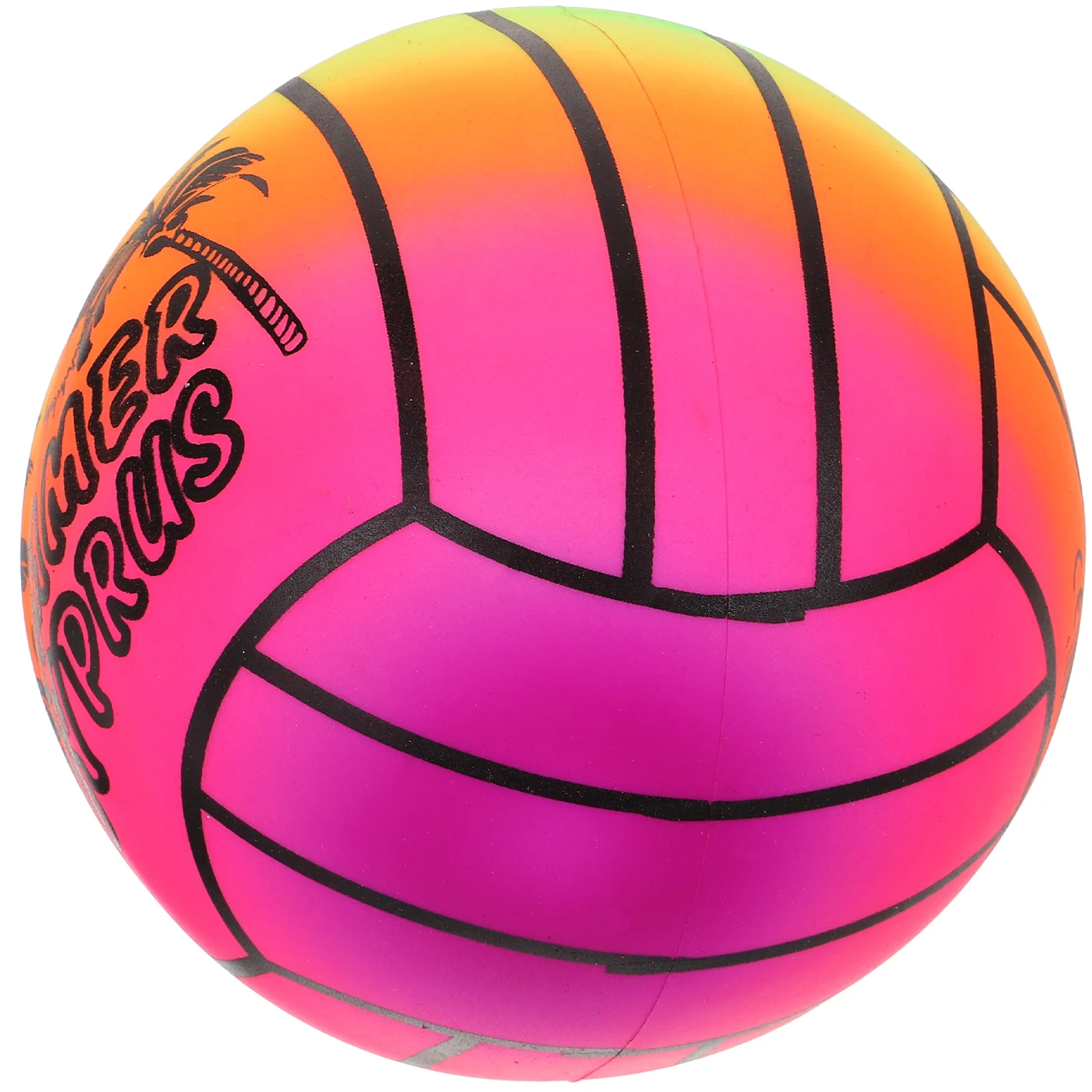 

Inflatable Rainbow Volleyball Toys 6 Inch PVC Balls Kids Teens Indoor Outdoor Play Beach Pool Large Size