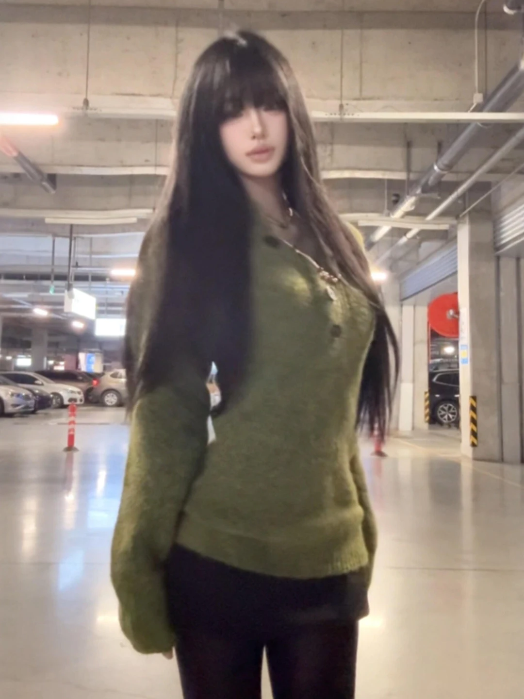 

Slimming Effect Henry Collar Sweater Sli Unique Beautiful Winter Long Sve Knitted Top for Women Faionable Trendy