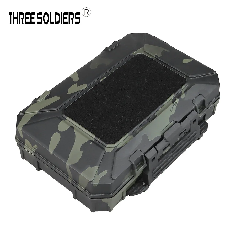 Outdoor Belt MOLLE Hanging Storage Box Multi Functional Shock and Wear Resistant Toolbox Can Be Locked