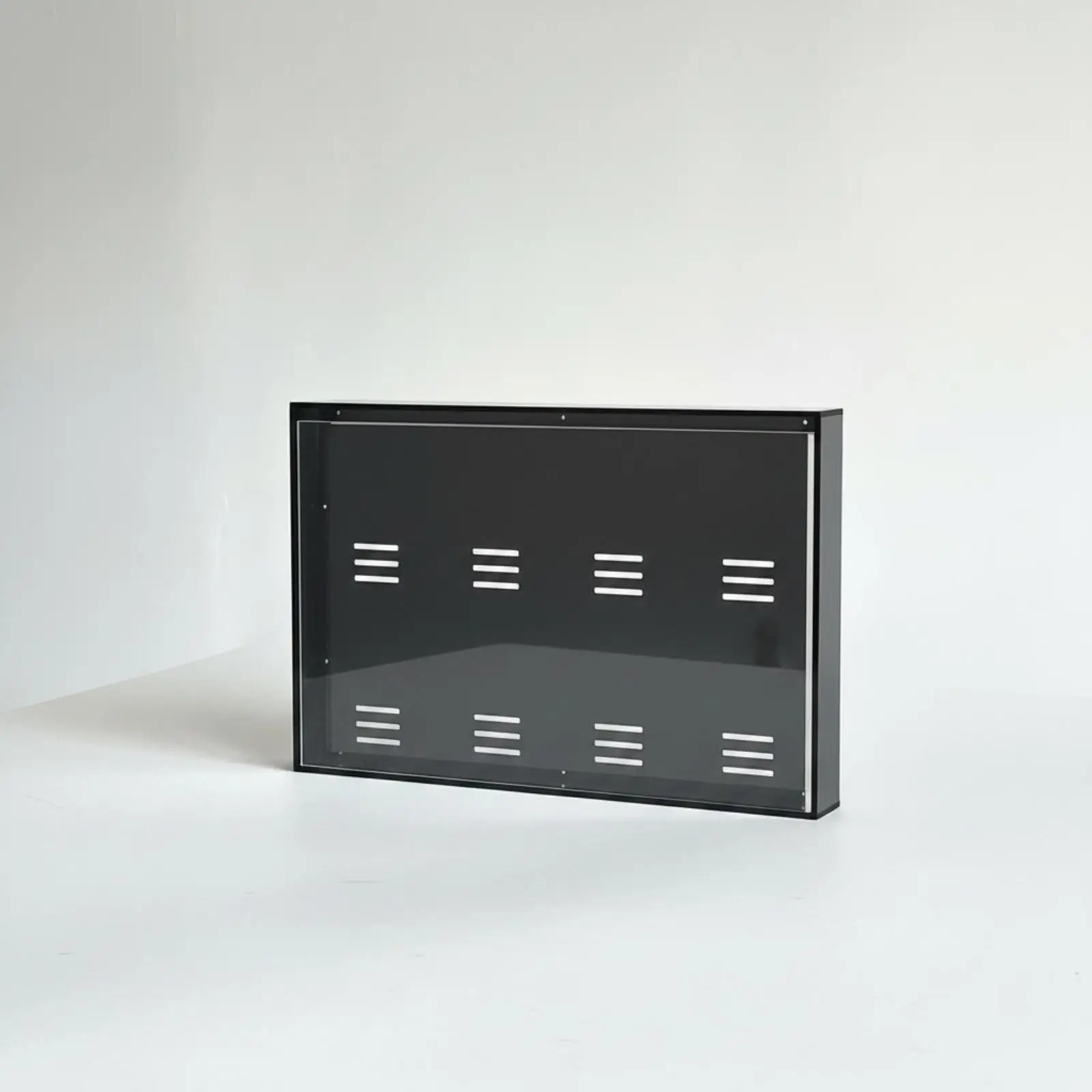 Acrylic Medal Display Case with Black Backing Wall Mounted Award Box for Athlete Achievement Medals
