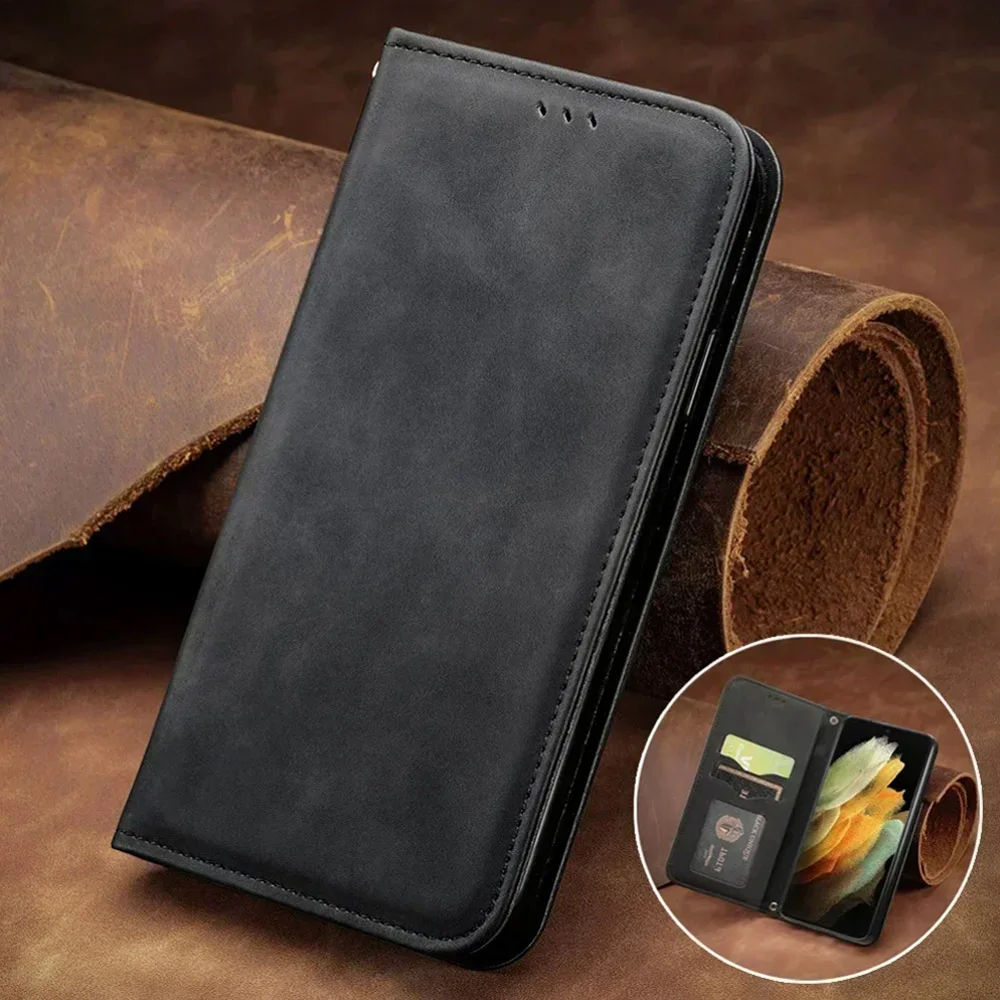 

For Poco C85 4G 5G 2025 Luxury Case Smooth Leather Skin Book Shell Xiaomi Poco C85 Case 360 Protect Poco C75 C71 C65 C61 C 75 85