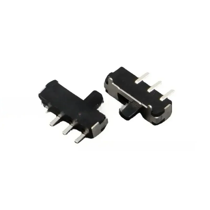 10PCS Miniature Pull Switch Slide  SMD 3 Feet 2 Gear Toggle MTS124