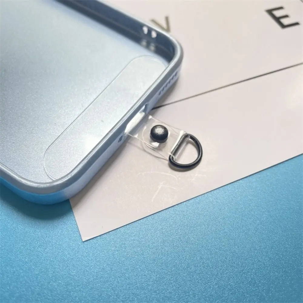 

10Pcs New Nylon Phone Lanyard Clip Flexible Tether Tabs Patches Cord Clip Transparent Detachable Lanyard Card Gasket