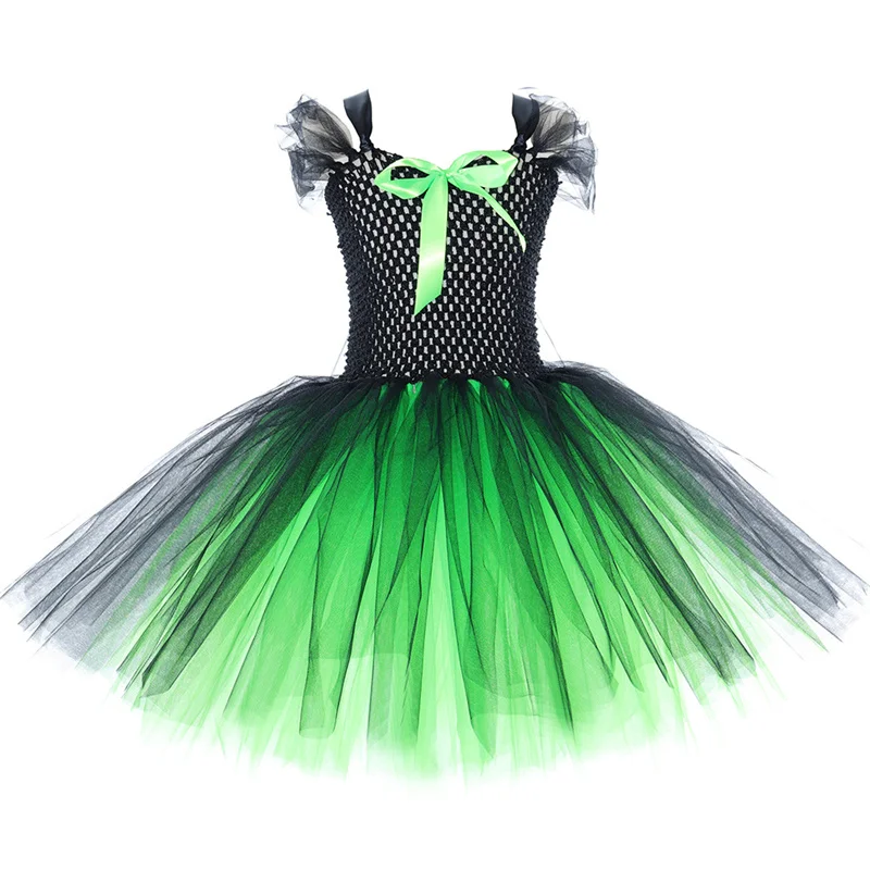 

Сетчатое платье для девочек на Хэллоуин, детское пышное платье из тюля, детская кружевная одежда без рукавов, модные платья принцессы, новые детские платья