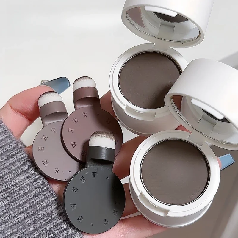 Crema per sopracciglia selvaggia marrone nero opaco Tinta naturale Sopracciglio Impermeabile e resistente al sudore, Polvere per sopracciglia naturale per tutti i tipi di pelle