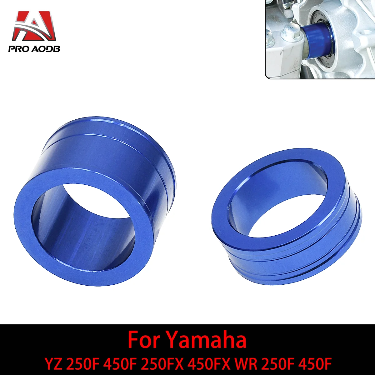 

Motorcycle Front Wheel Spacer Hub Collar For Yamaha YZ 250F 450F 250FX 450FX WR 250F 450F 2014-2023 Model Motocross Accessories